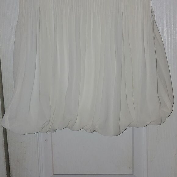 Wrapper Ivy balloon style beaded sleeveless blouse Sz L - Picture 5 of 5